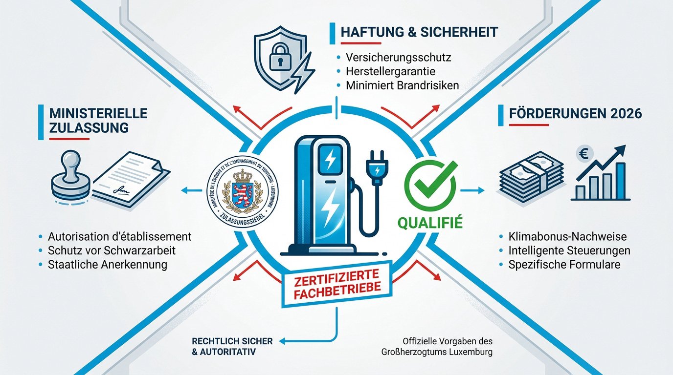 Kriterien für qualifizierte E-Ladestation Unternehmen in Luxemburg