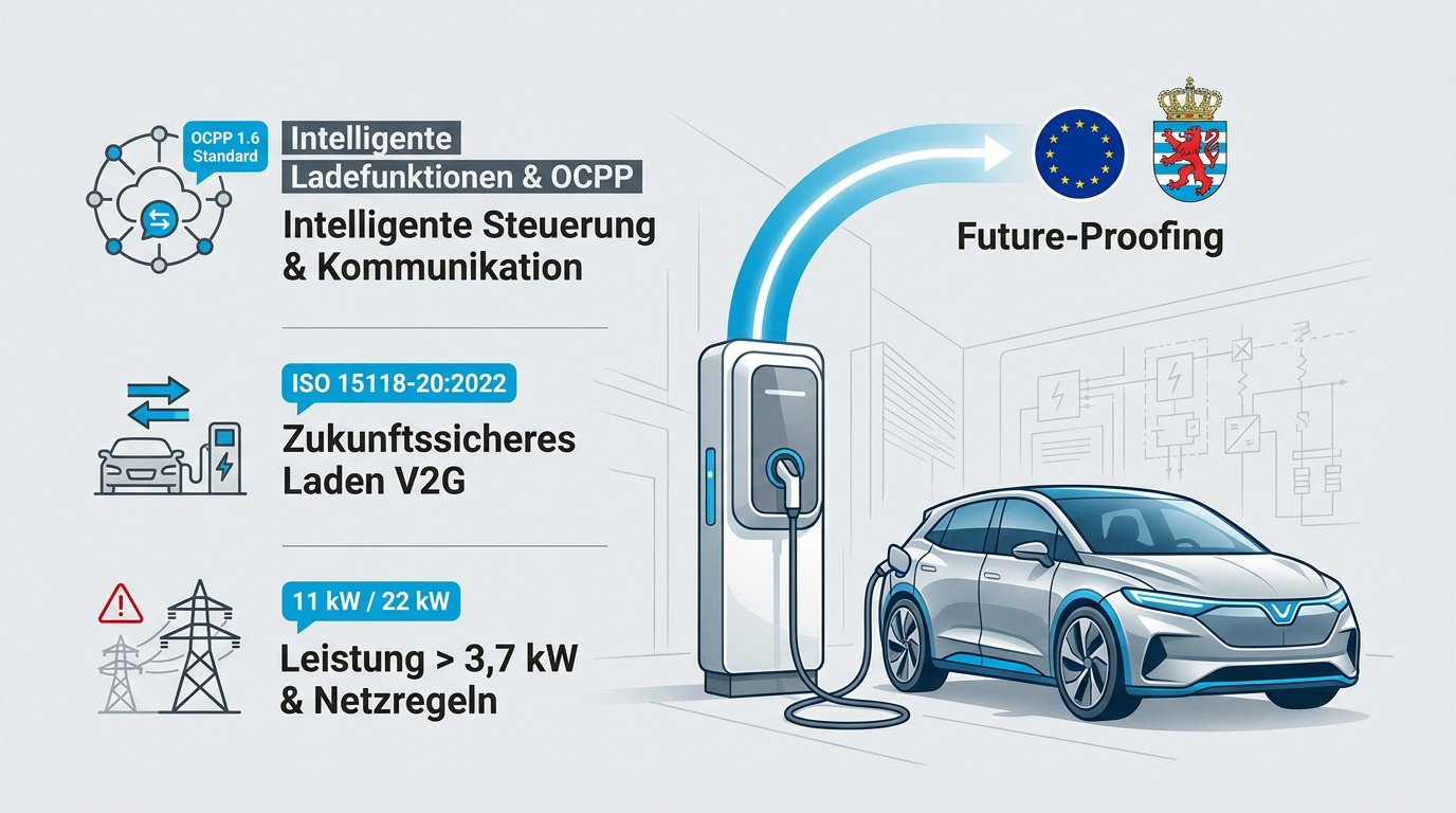 Installation einer intelligenten Wallbox nach luxemburgischen Standards 2026